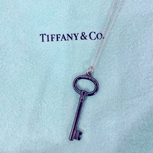 Tiffany & Co. Titanium and Sterling Silver Key Pendant